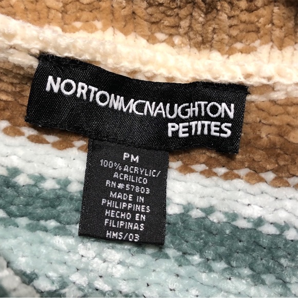 Vintage Y2K Chenille Striped Turtleneck Sweater - Picture 7 of 10